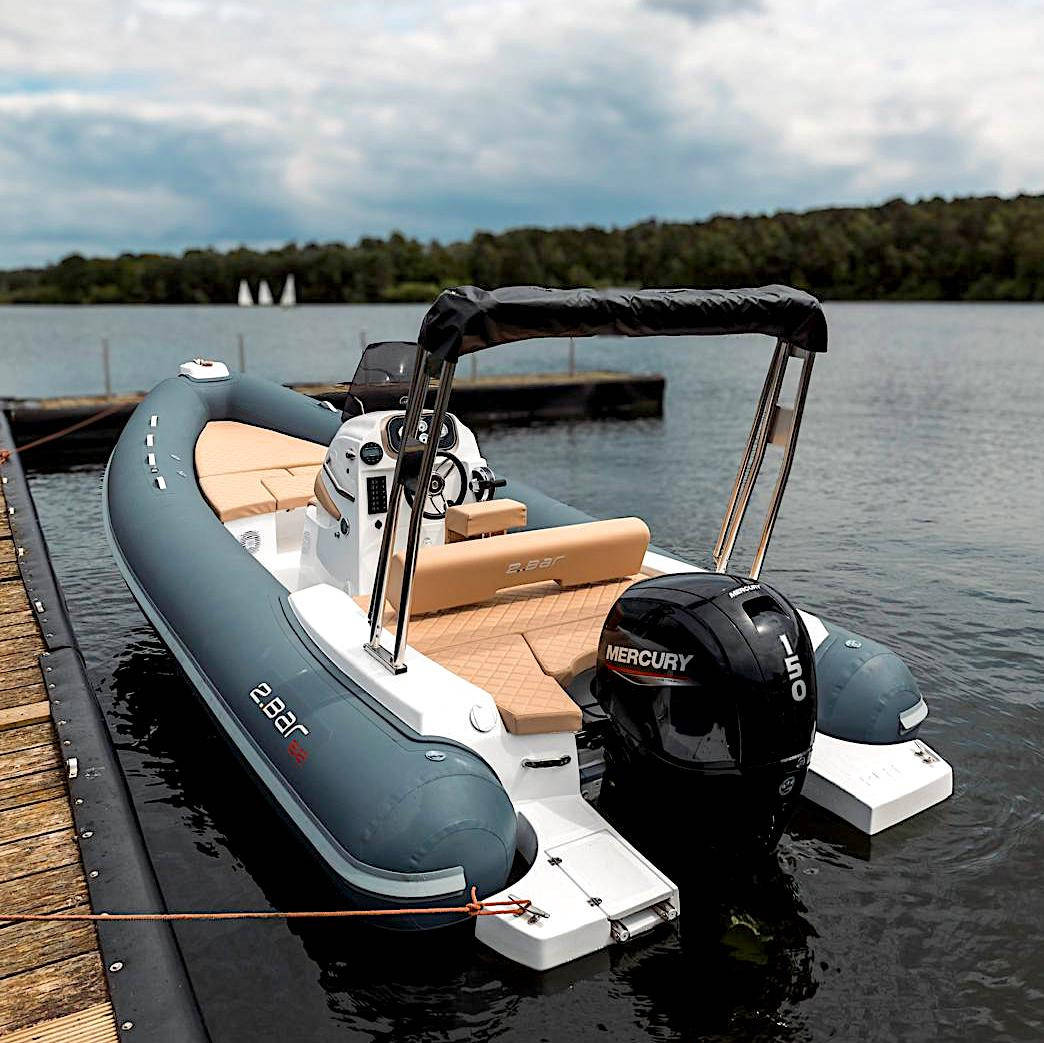 Rubber speedboat 2BAR B2 (including trailer) (Margin)