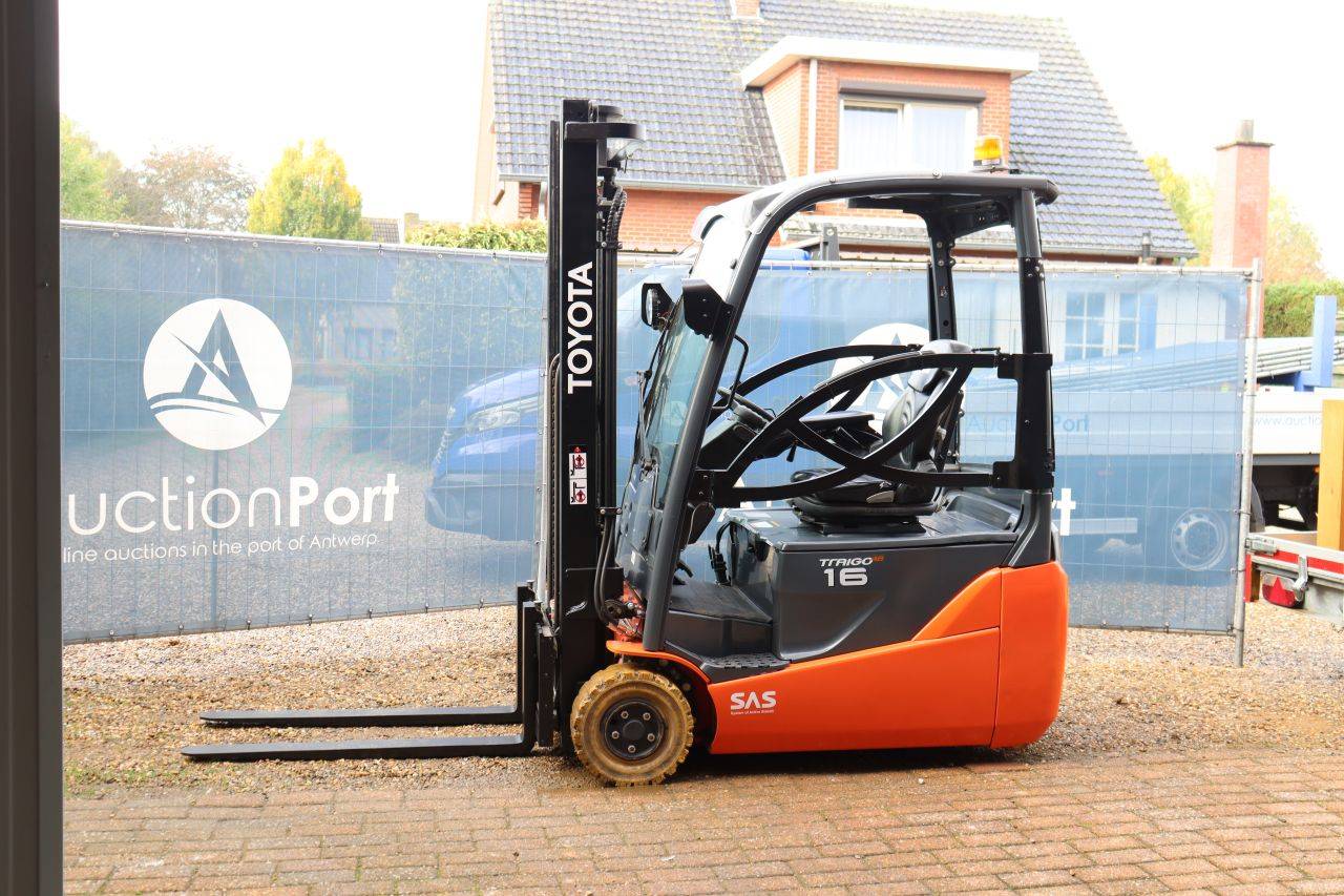 Toyota 8FBE16T Electric Forklift 1600kg 3.7m 2018