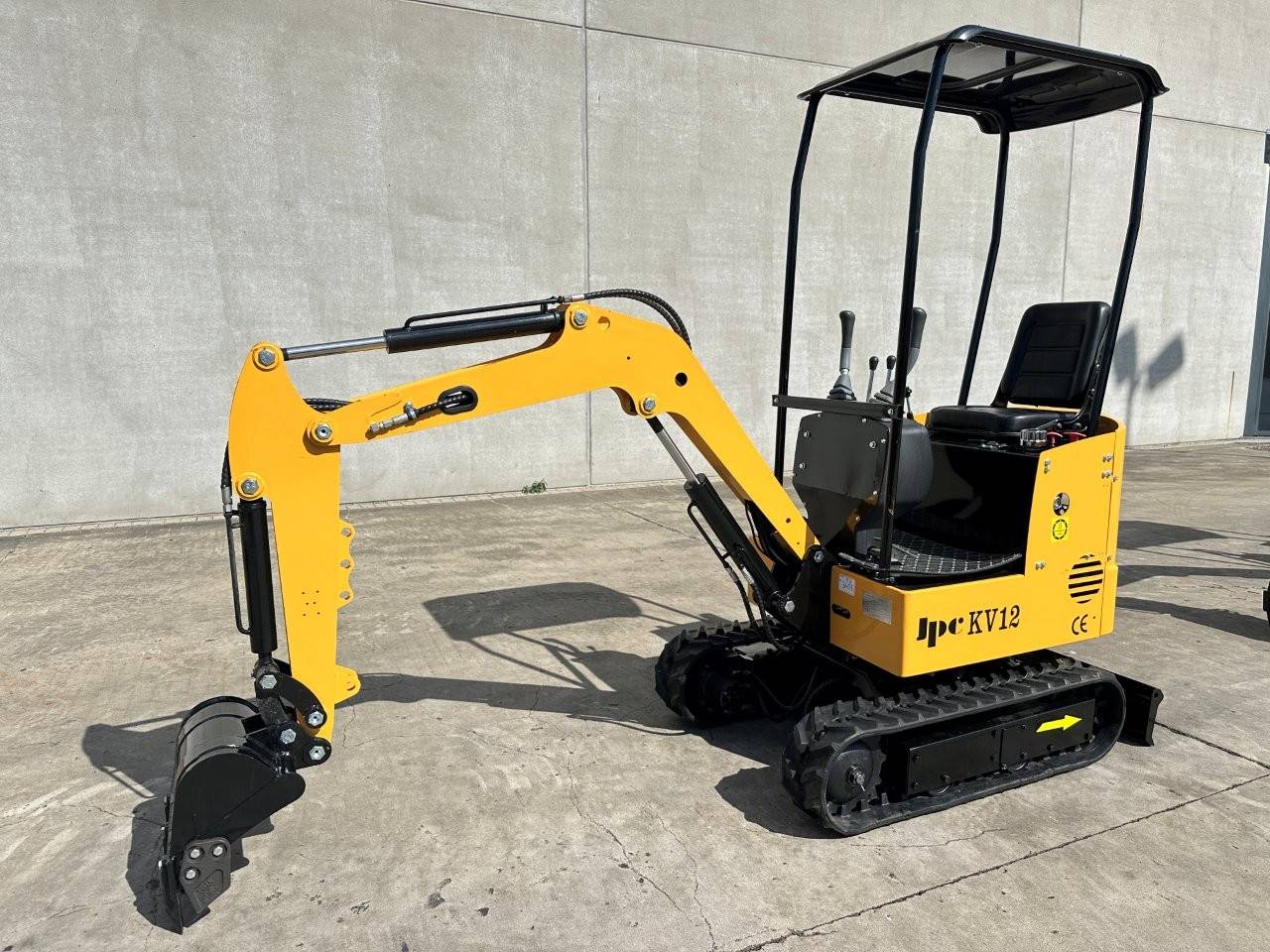 Miniescavatore JPC KV12 – giallo Diesel 2025