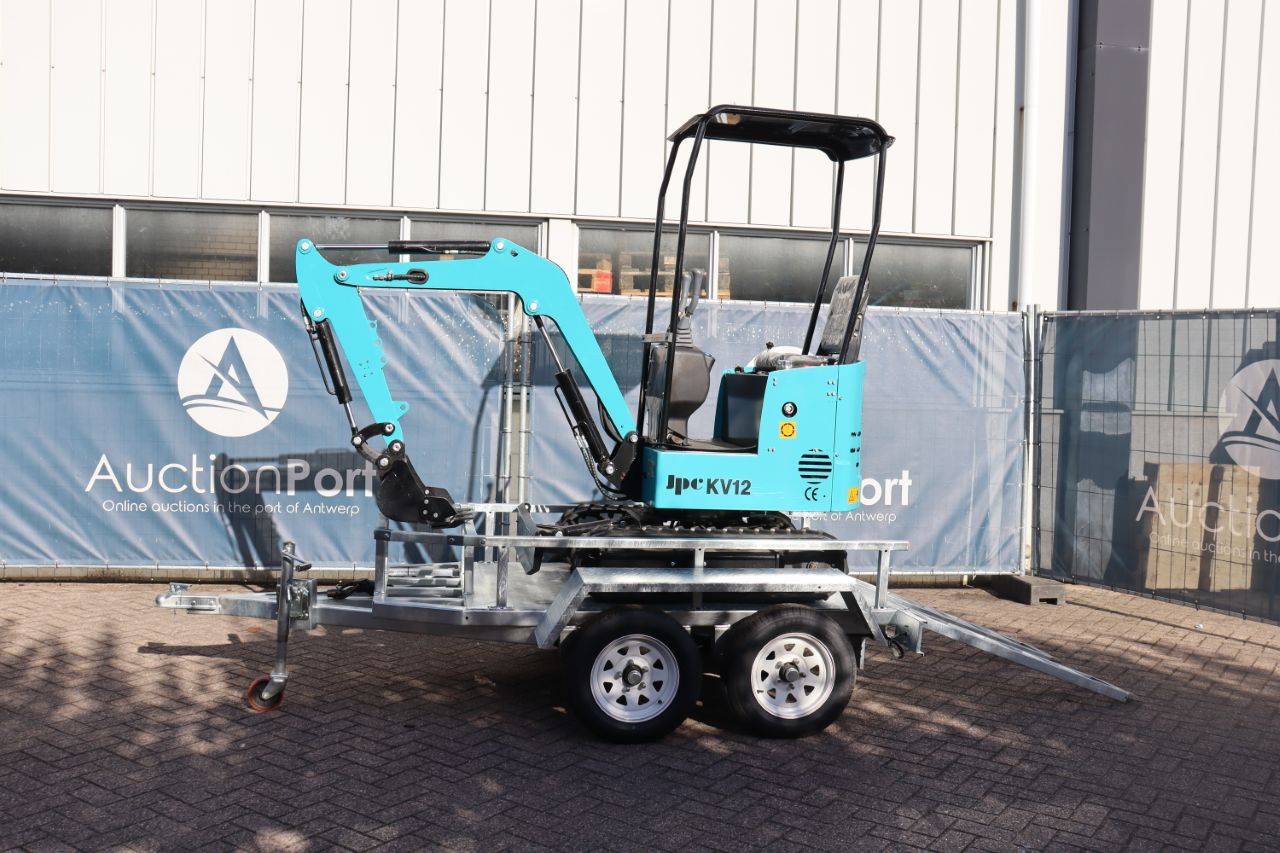 Mini excavator JPC KV12 Diesel 12 hp 2025 New with trailer