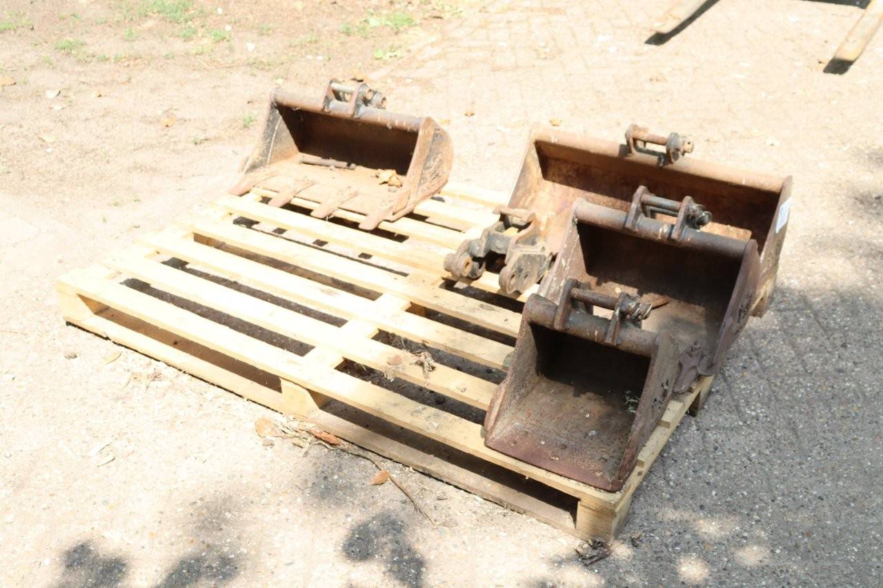 Lot of 4 Excavator Buckets