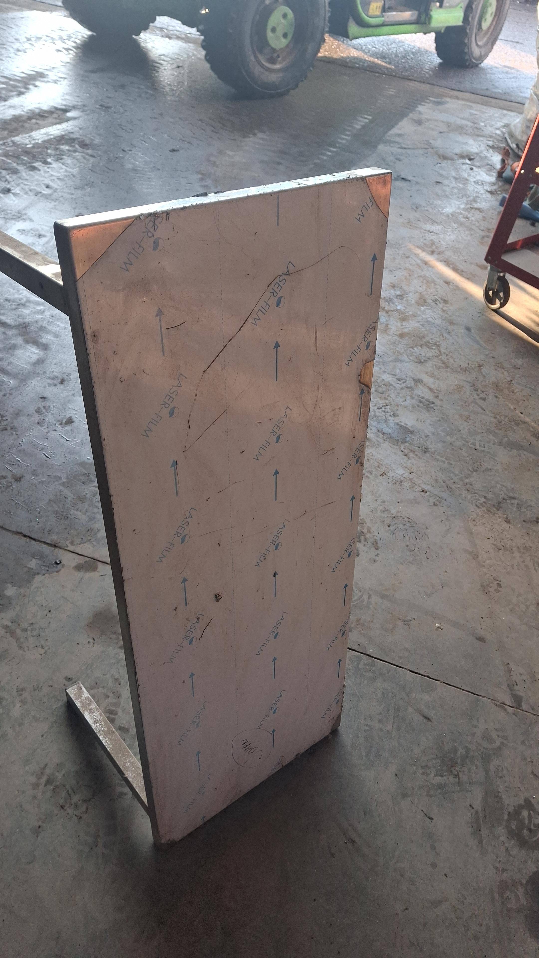 Stainless steel shelf 100x40cm