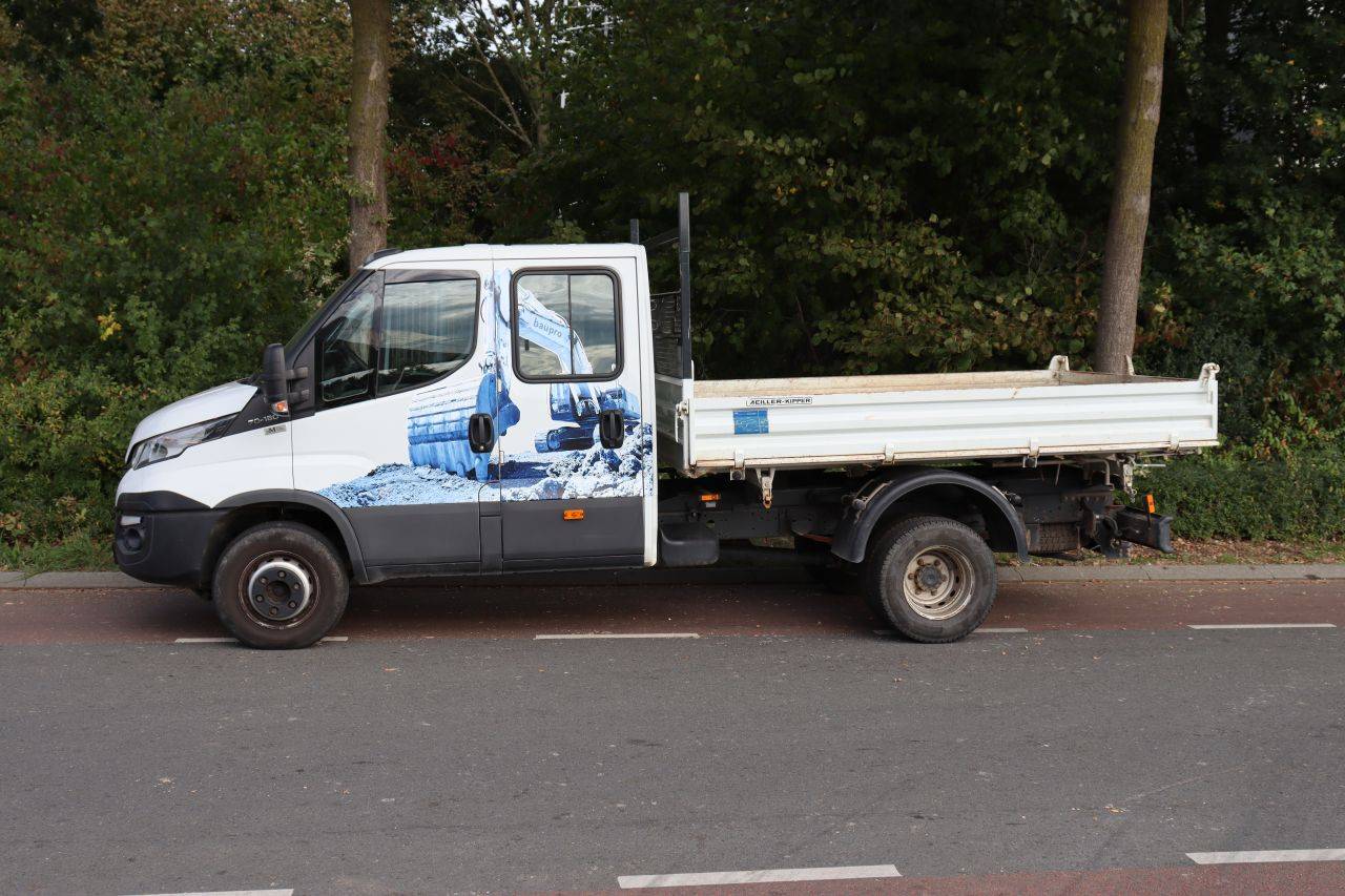 Autocarro ribaltabile Iveco Daily 70C18 Diesel da 180 CV, anno 2018