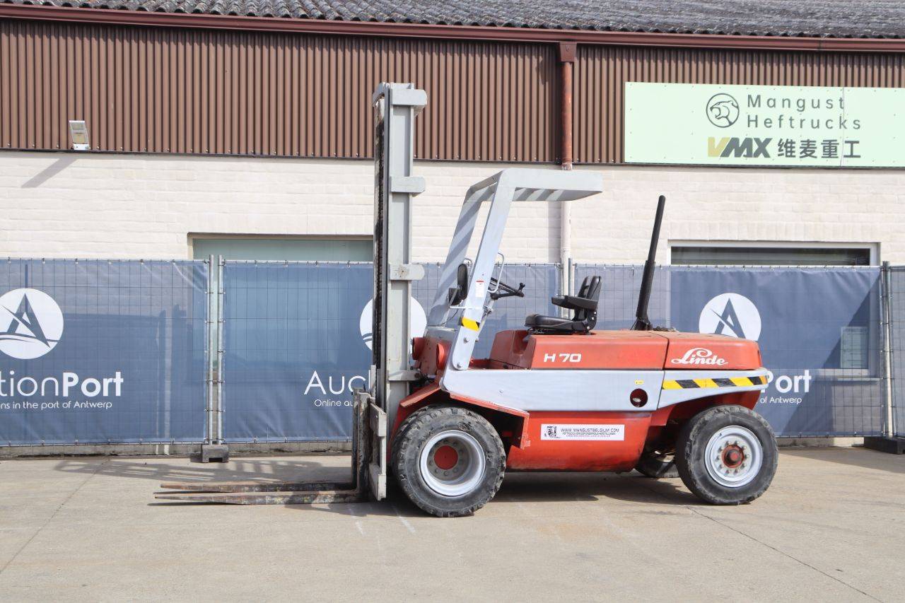 Linde H70D Diesel Forklift 7000kg 3m 1982