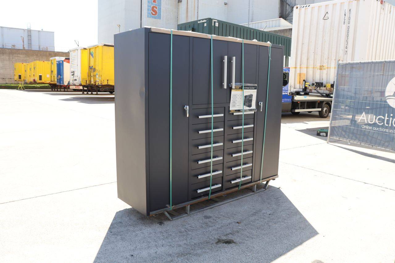 Leap-Tools LT80TC12D Tool Cabinet 150kg 203x60x173cm New