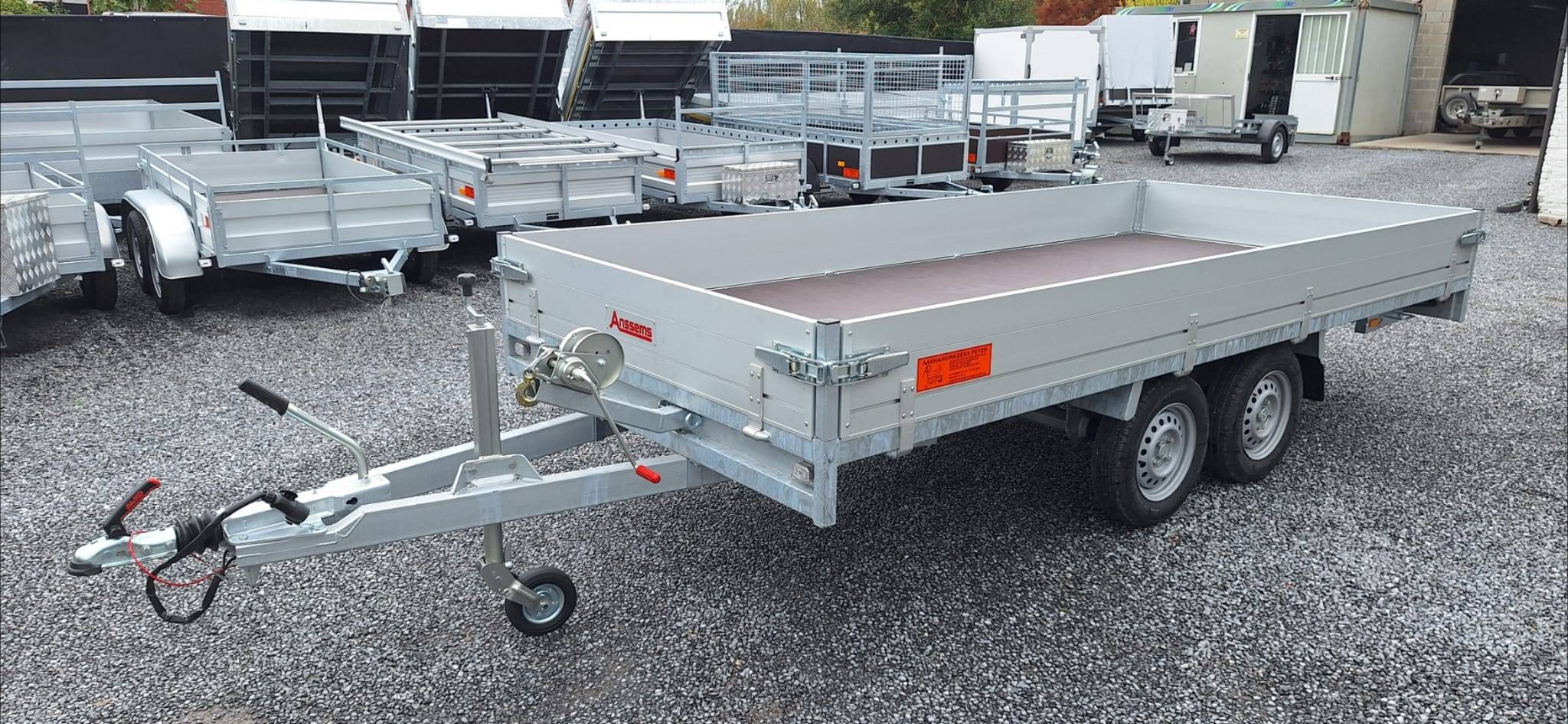Anssems Tandem axle flatbed trailer