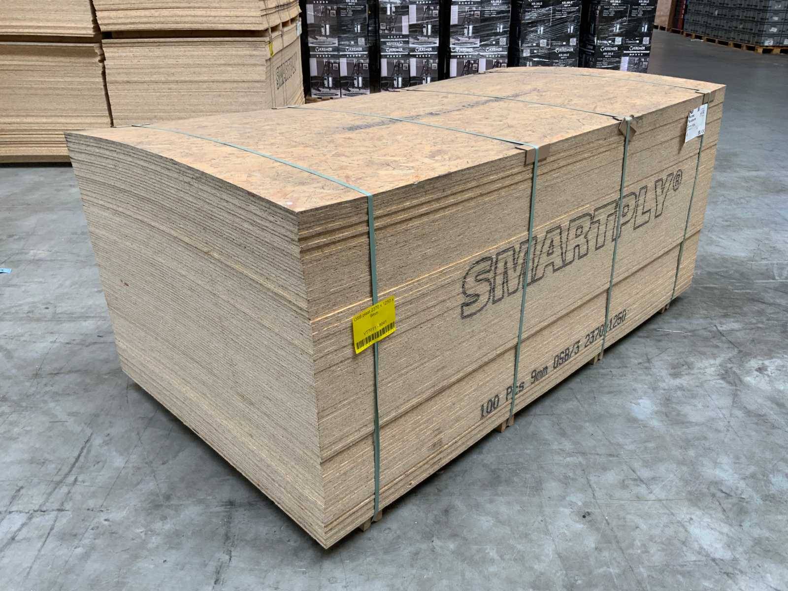Batch OSB 3 board 2370x1250x9mm (100x) New