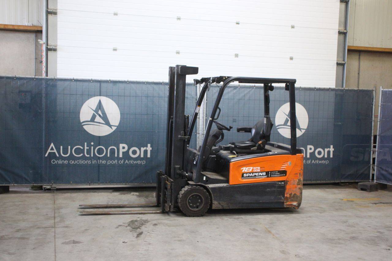 Doosan B18TL-7 Electric Forklift 1800kg 3.3m 2014