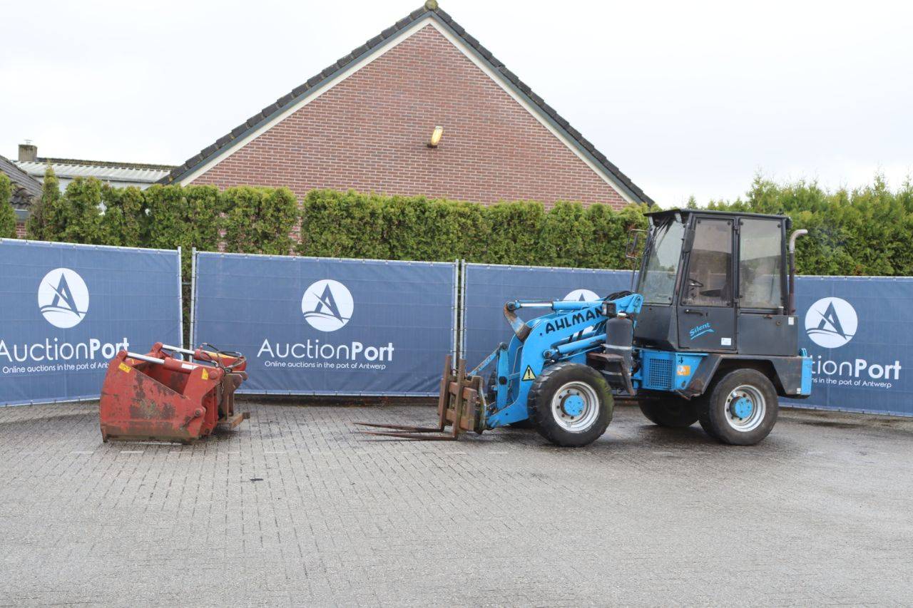 Ahlmann AL 7 Diesel Wheel Loader 1994 with Grab and Pallet Forks
