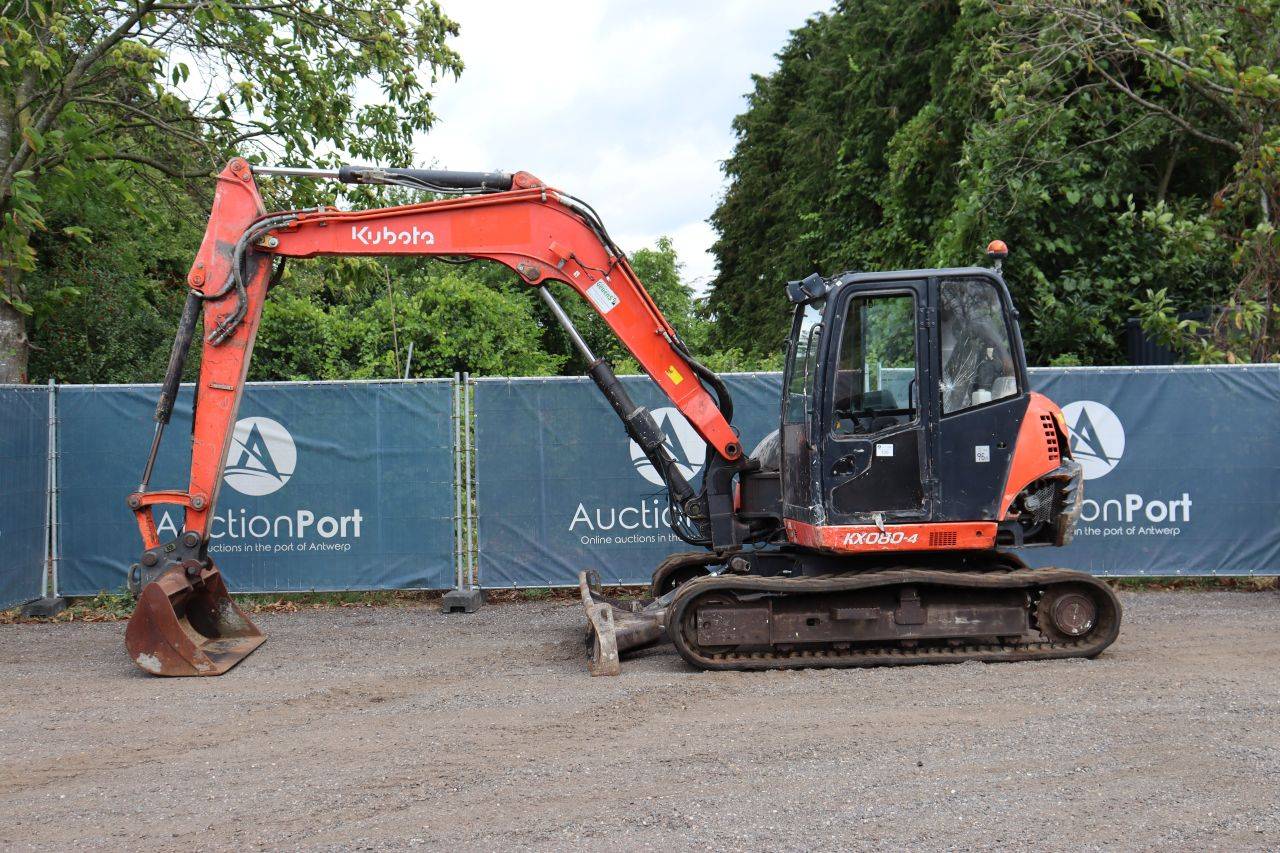 Crawler excavator Kubota KX080-4 Diesel 48kW 2014