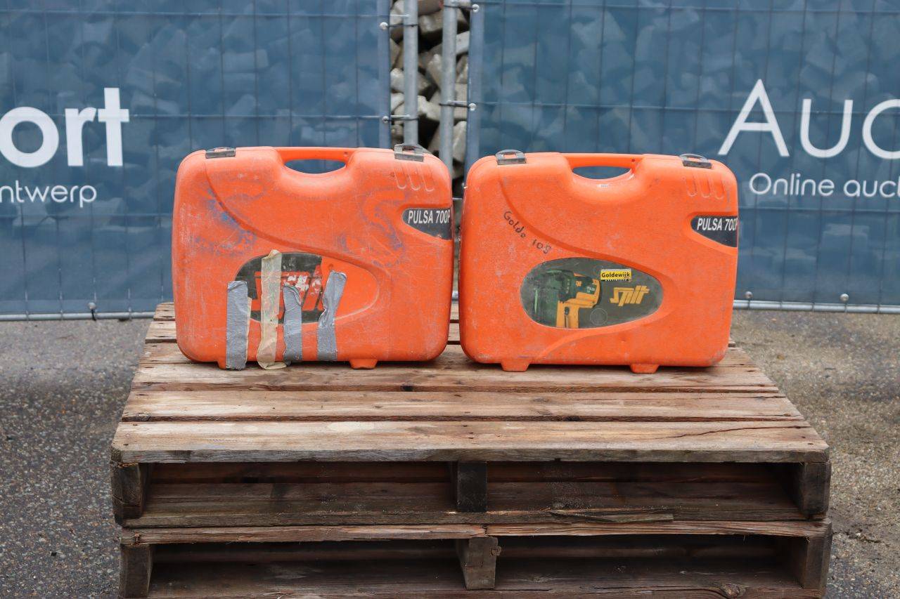 Pistole a gas elettriche Spit Pulsa 700P in custodia, 2 pezzi