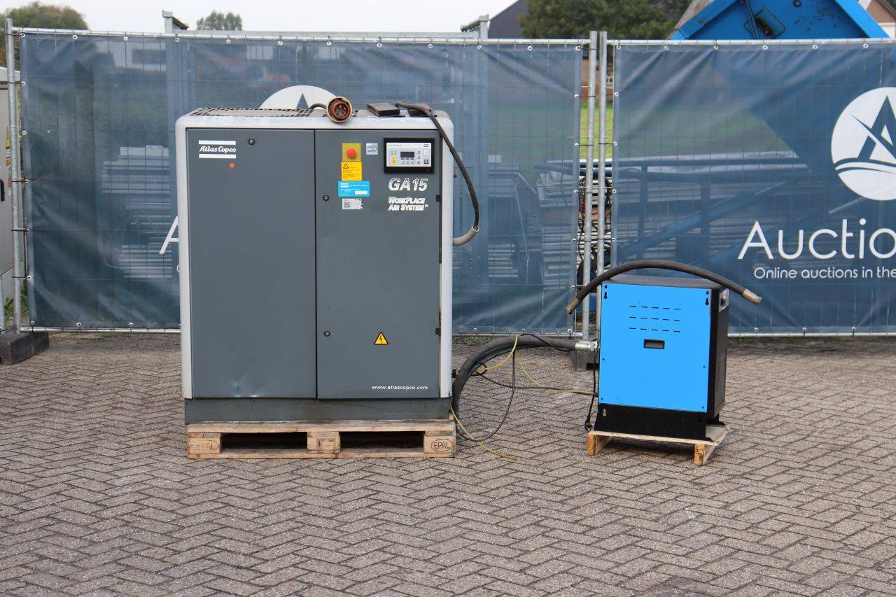 Kompressor Atlas Copco GA15 elektrisch 7,5 bar 2001