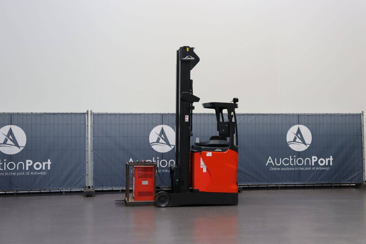 Linde R14-01 Elektro-Schubmaststapler 1400 kg 8,6 m 2015