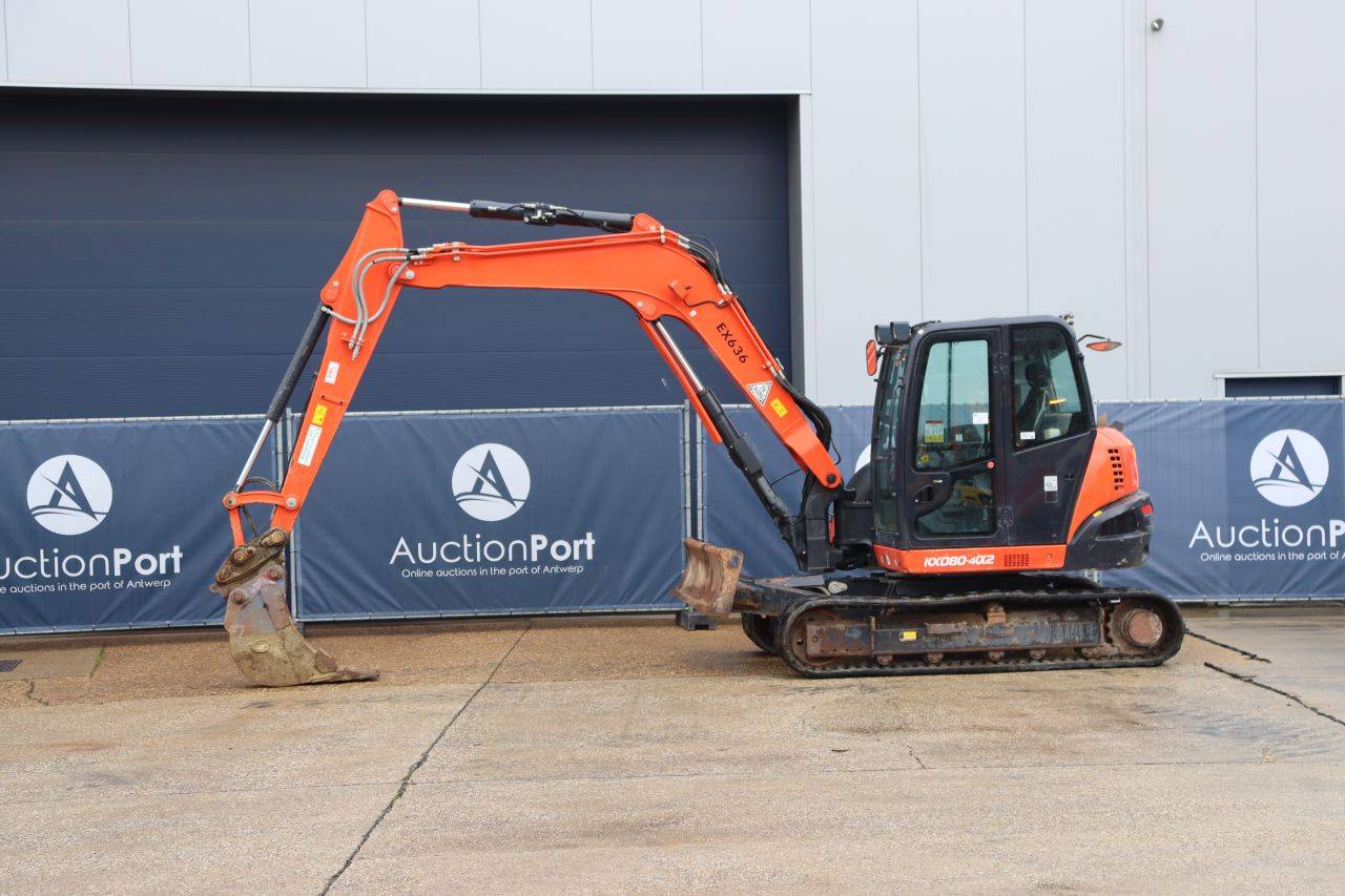 Escavadeira de esteiras Kubota KX080-4a2 Diesel 46,5kW 2022