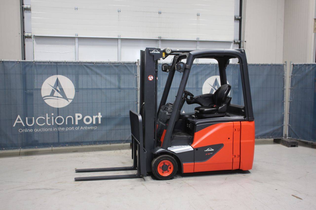Linde E16H-02 Electric Forklift 1600kg 4.6m 2014