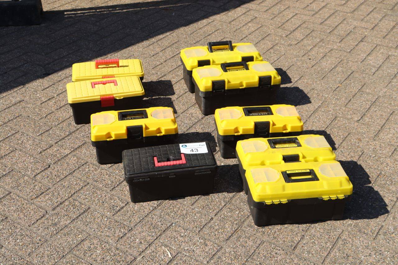 Lot of 9 tool cases