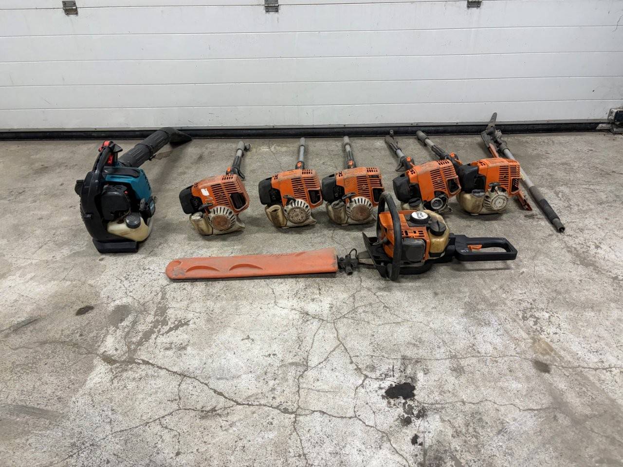 Lot of various garden machines
