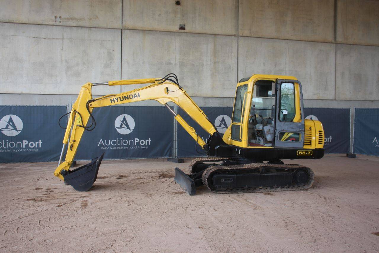 Rupsgraafmachine Hyundai R55-7 Diesel 2011 veiling | AuctionPort