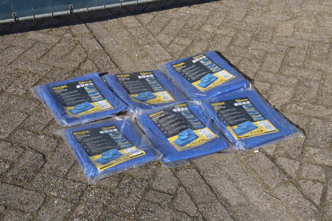 Batch of Benson Tarpaulins 3x4 m 6 pieces New