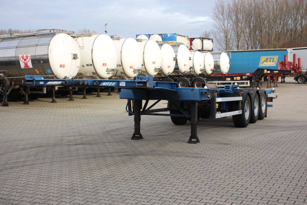 2002 Groenewegen 40FT HC-chassis, BPW+Drum, liftaxle