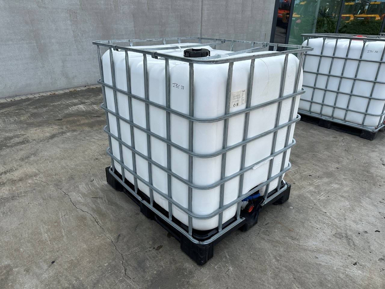 IBC tank with soap