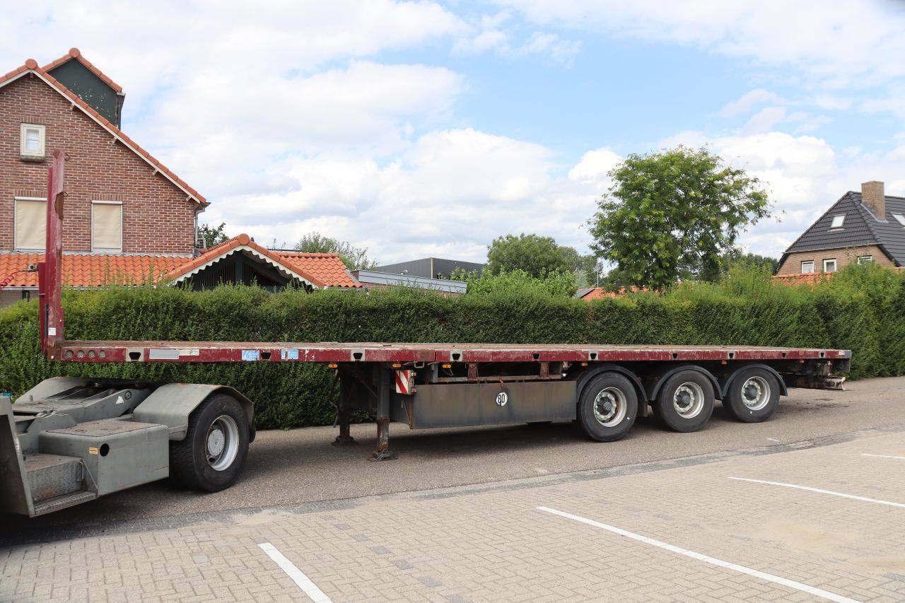 Flatbed Semi-trailer Meusburger MPS-3 38.5t 2010