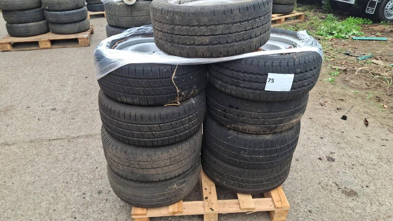 Lote de pneus com aros 195/50R13 (9 unidades)