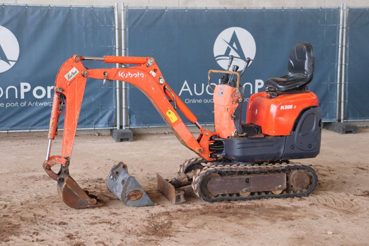Mini excavator Kubota K008-3 Diesel 7.4kW