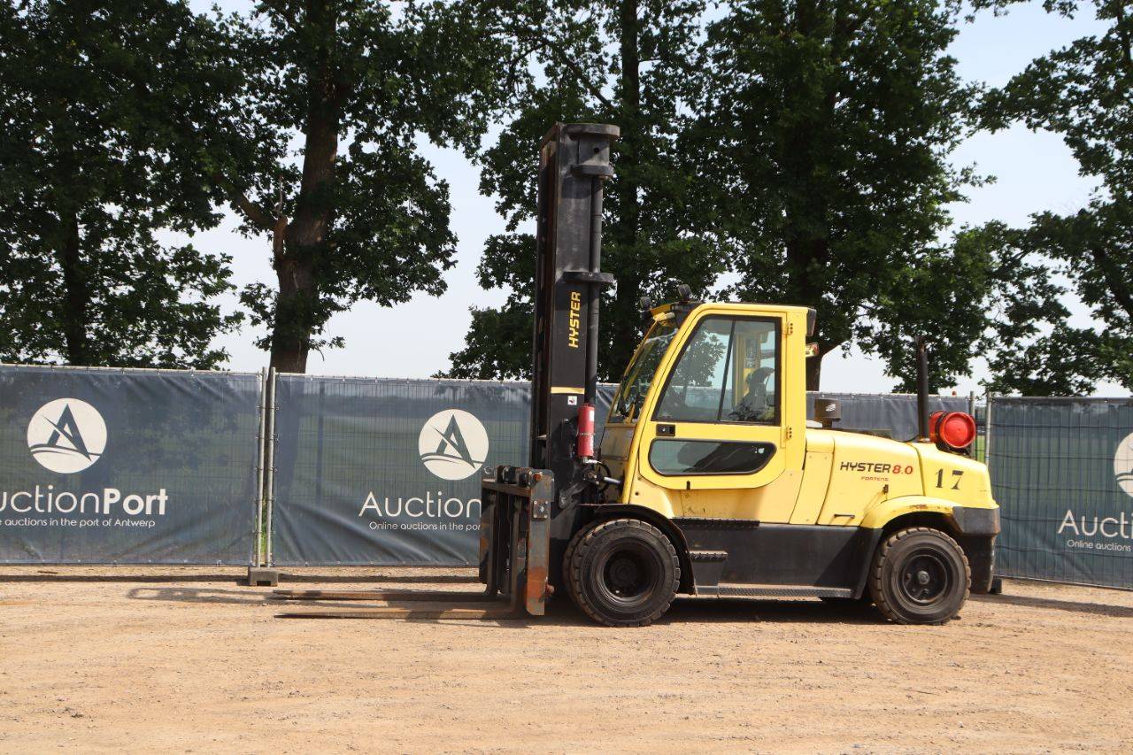Forklift Hyster H8.0FT LPG 8000kg 5.46m 2010