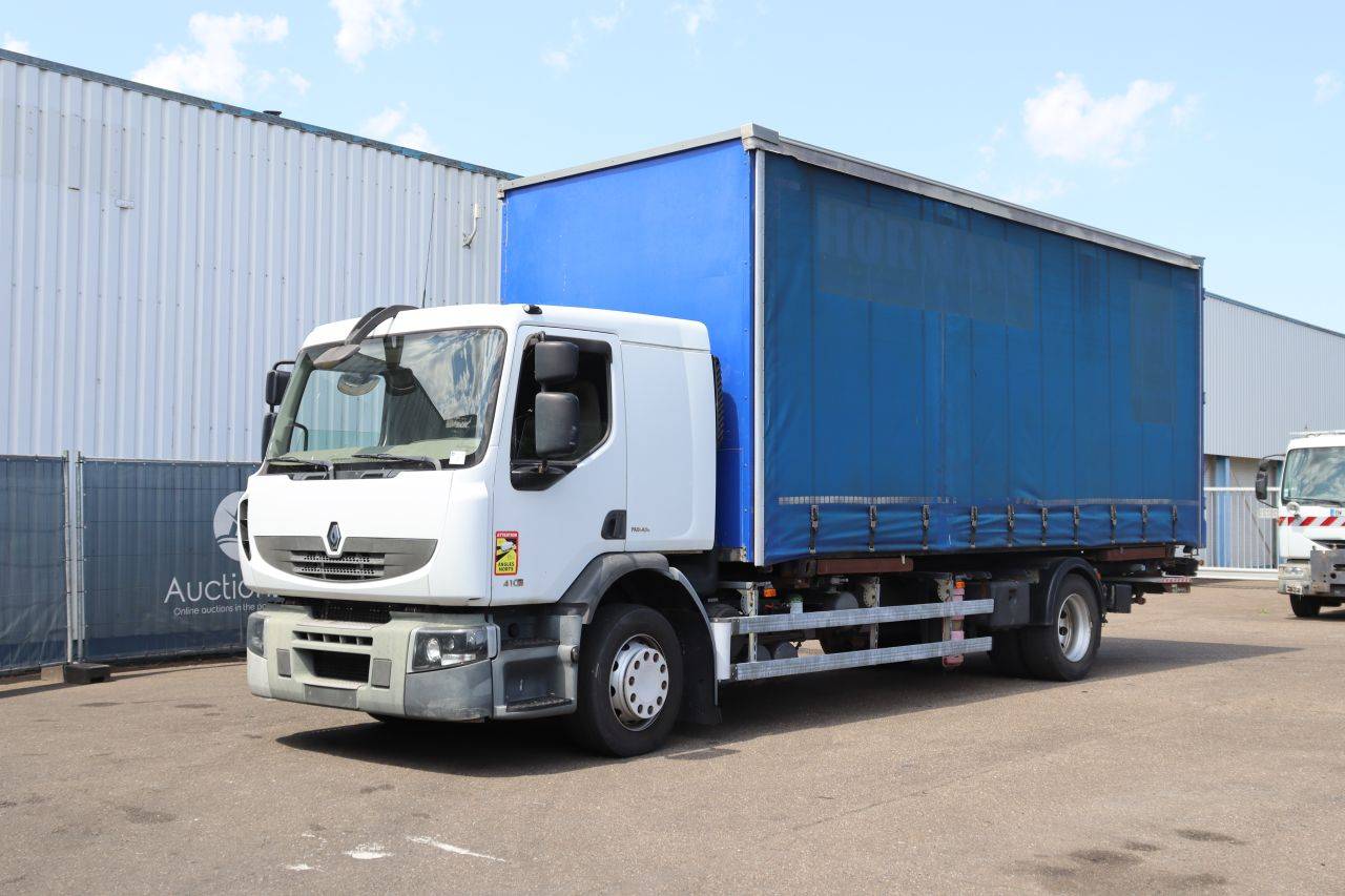 Curtain-sided box truck Renault Premium Diesel 411hp 2009
