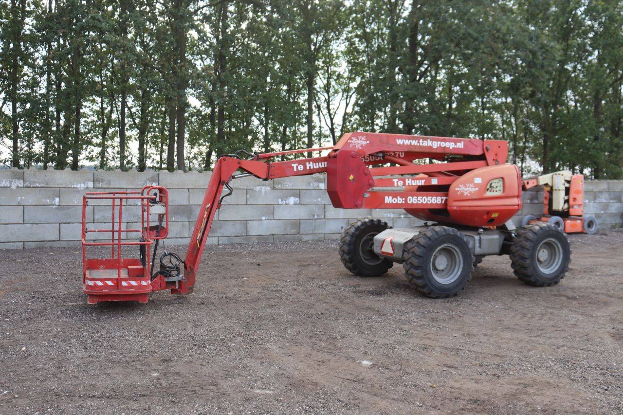 Piattaforma aerea articolata Manitou 160 ATJ diesel, 38 kW, 250 kg, anno 2001
