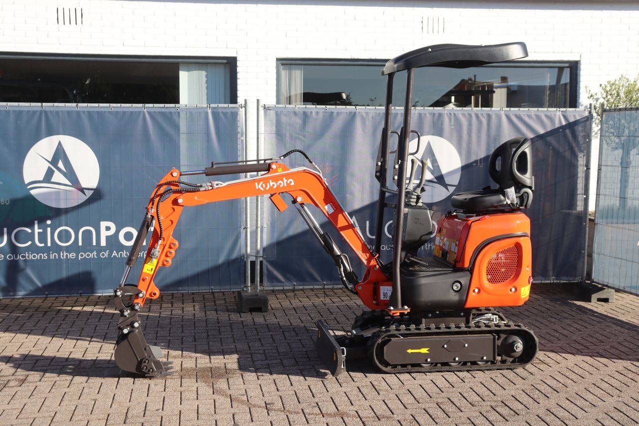 Miniescavatore diesel Kubota U105 da 10,2 kW, anno 2025, nuovo.