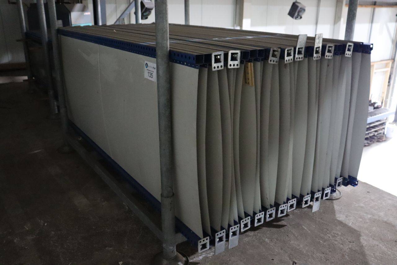 Batch of shelves for industrial warehouse racks