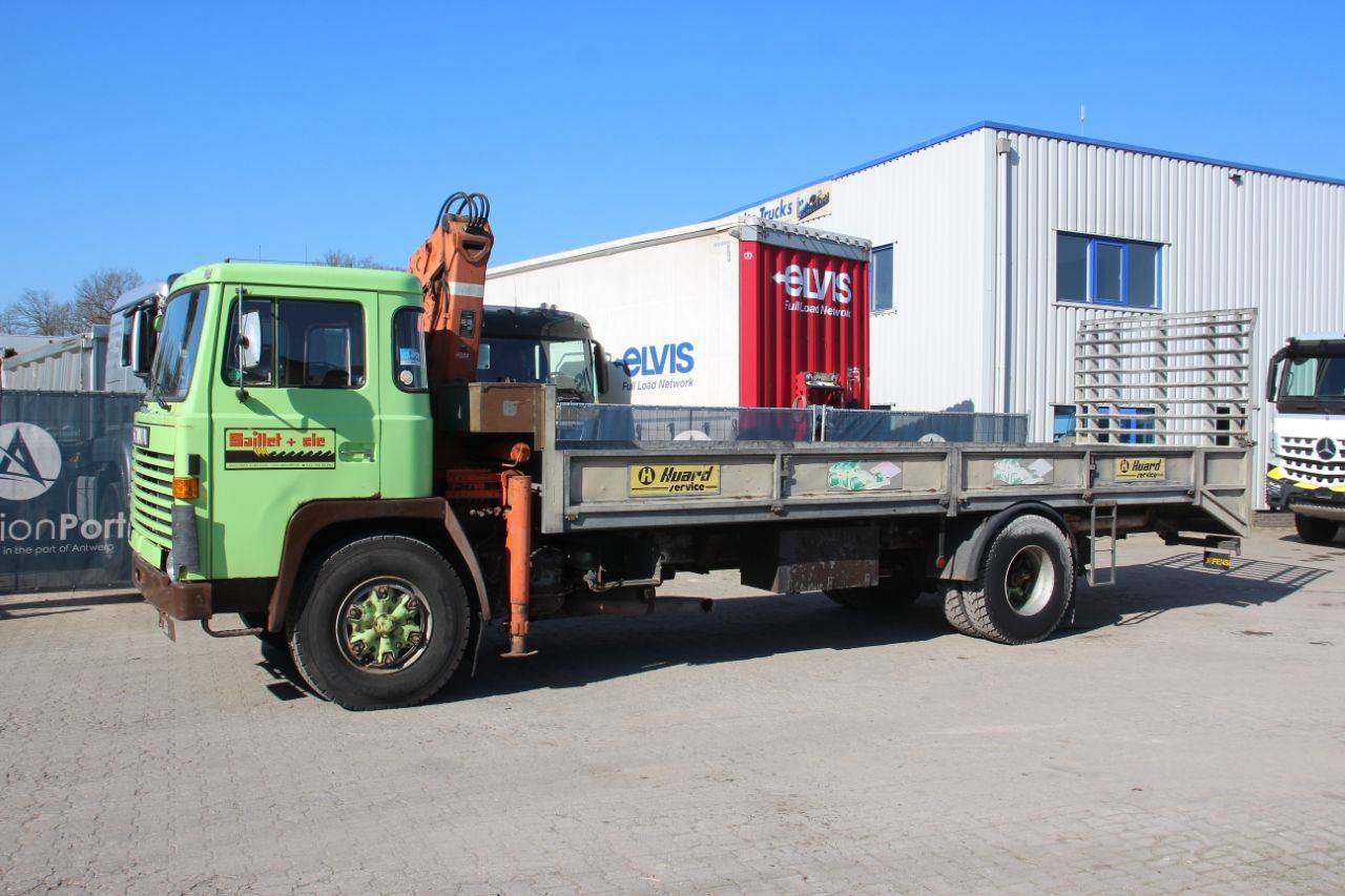 Crane truck Scania LB81 S54 Diesel 205hp 1980