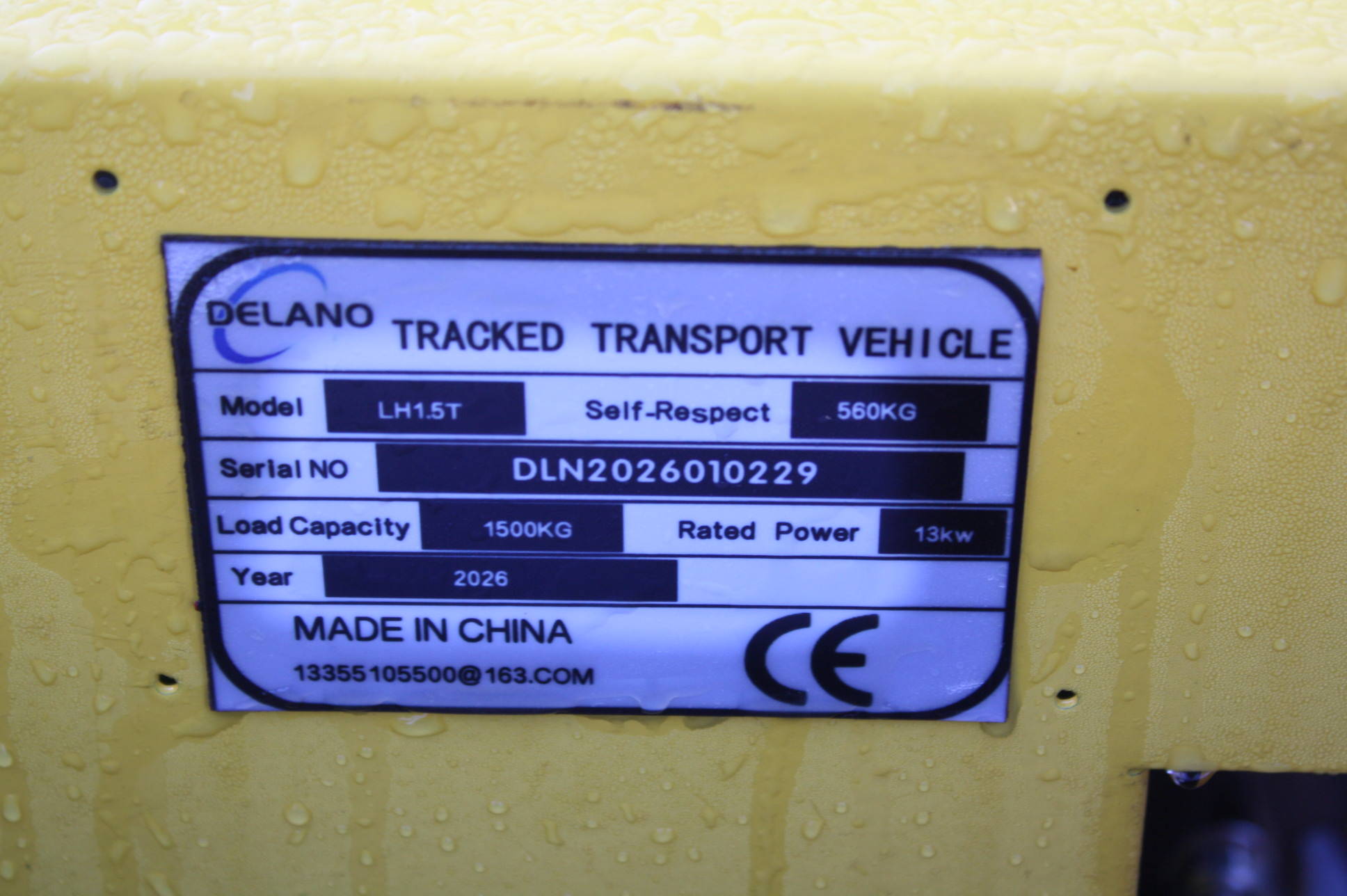 Mini dumper Delano LH1.5T Diesel 2026